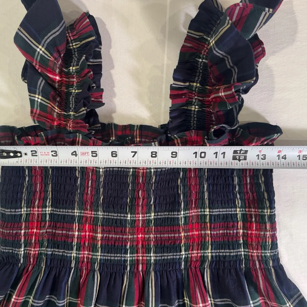 Hill House Home Ellie Nap Midi Dress Tartan Plaid Med RARE HARD TO FIND Holiday - Picture 11 of 14